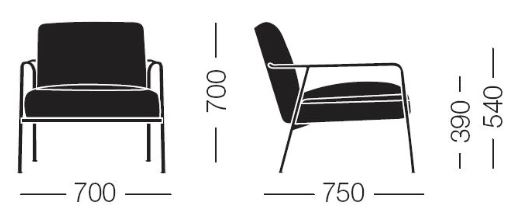 Modern Armchair | FIL Furniture